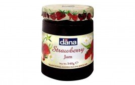 Dana Strawberry Jam   Glass Jar  340 grams